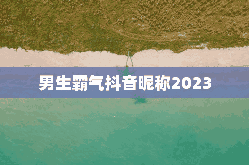 男生霸气抖音昵称2023